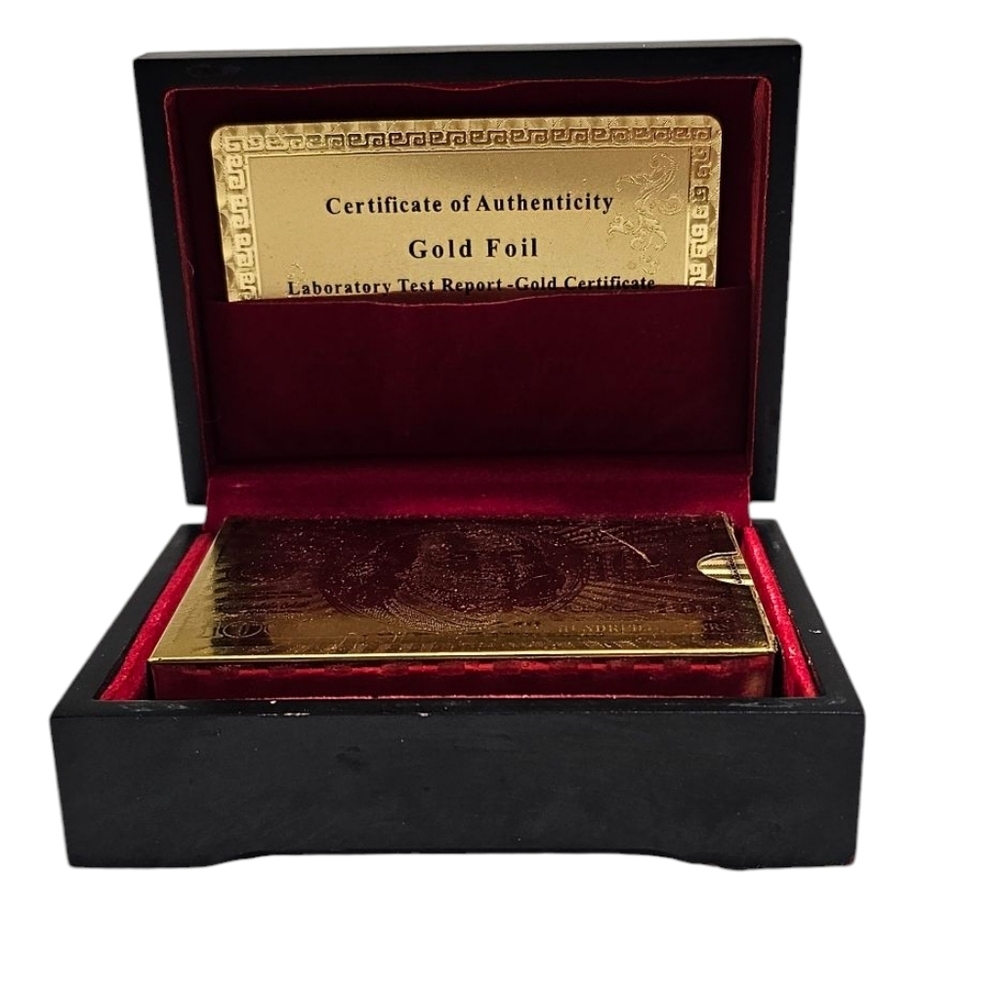 Gold Foil Certificate in Black Box